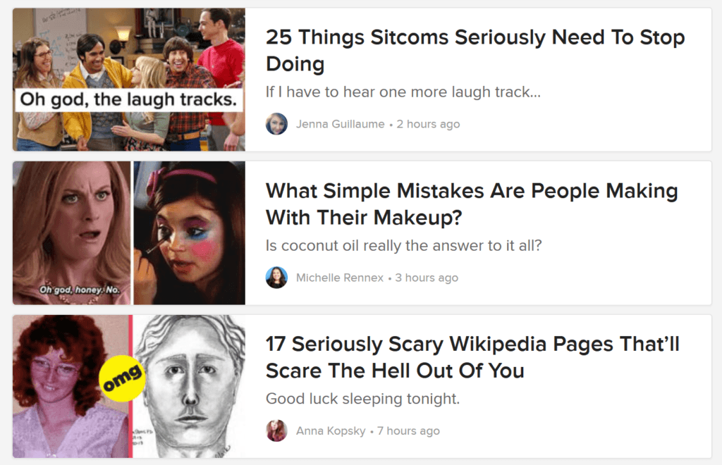 buzzfeed headline examples