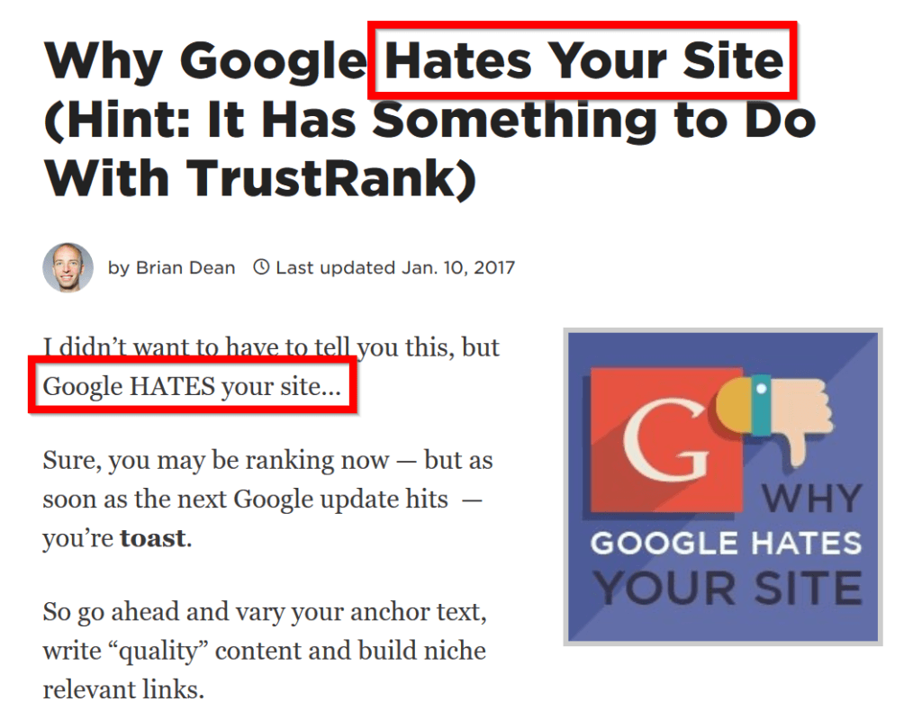 google trust article